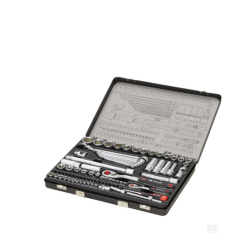 Zestaw kluczy nasadowych 1/4” + 1/2" 82 ele.