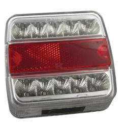 Lampa tylna zespolona LED, kwadratowa 1W, 12V, 106x35x98 mm 18 LED