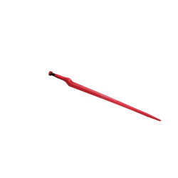 Ząb ładowacza, wygięty: 70 mm profil podwójne T 36x895 mm końcówka szpiczasta z nakrętką M22x1.5 czerwony