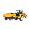 Zabawkowy Traktor Ursus C-360 żółty z przyczepą dla dzieci Double Eagle